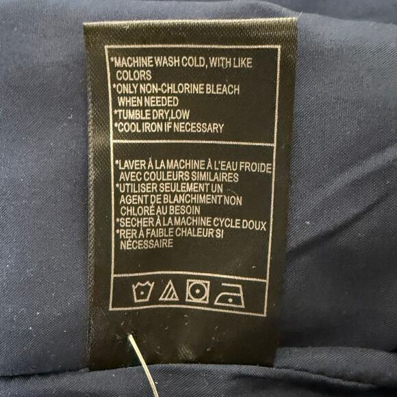 Steve Madden NWT Navy Pinstripe Button Front Sleeveless Blazer Dress XL - Picture 10 of 14